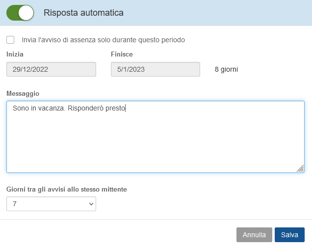 libero mail la mail gratis che cercavi risposta automatica configurazione